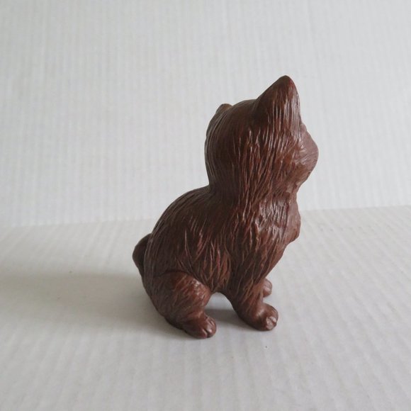 Brown Cat Figurine, 4 1/2" Tall - Picture 4 of 5